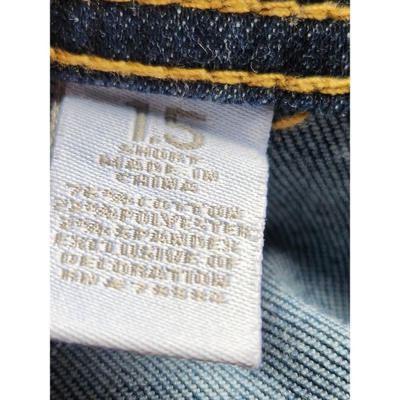 Chico's Platinum Straight Mid-rise Dark Wash Jeans Size Chicos 1.5/US 10 Short - Picture 7 of 7